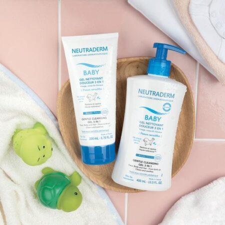 NEUTRADERM gel nettoyant 3en1 400ml + gel nettoyant 3en1 200ml
