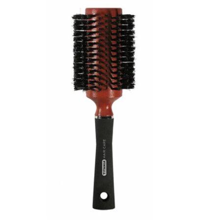 TITANIA brosse ronde D7.5cm tete bois manche caouatchouc 1784