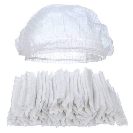 Charlotte Coiffe Blanc Multiusage - Taille Standard en Polypropylène Non Tissé