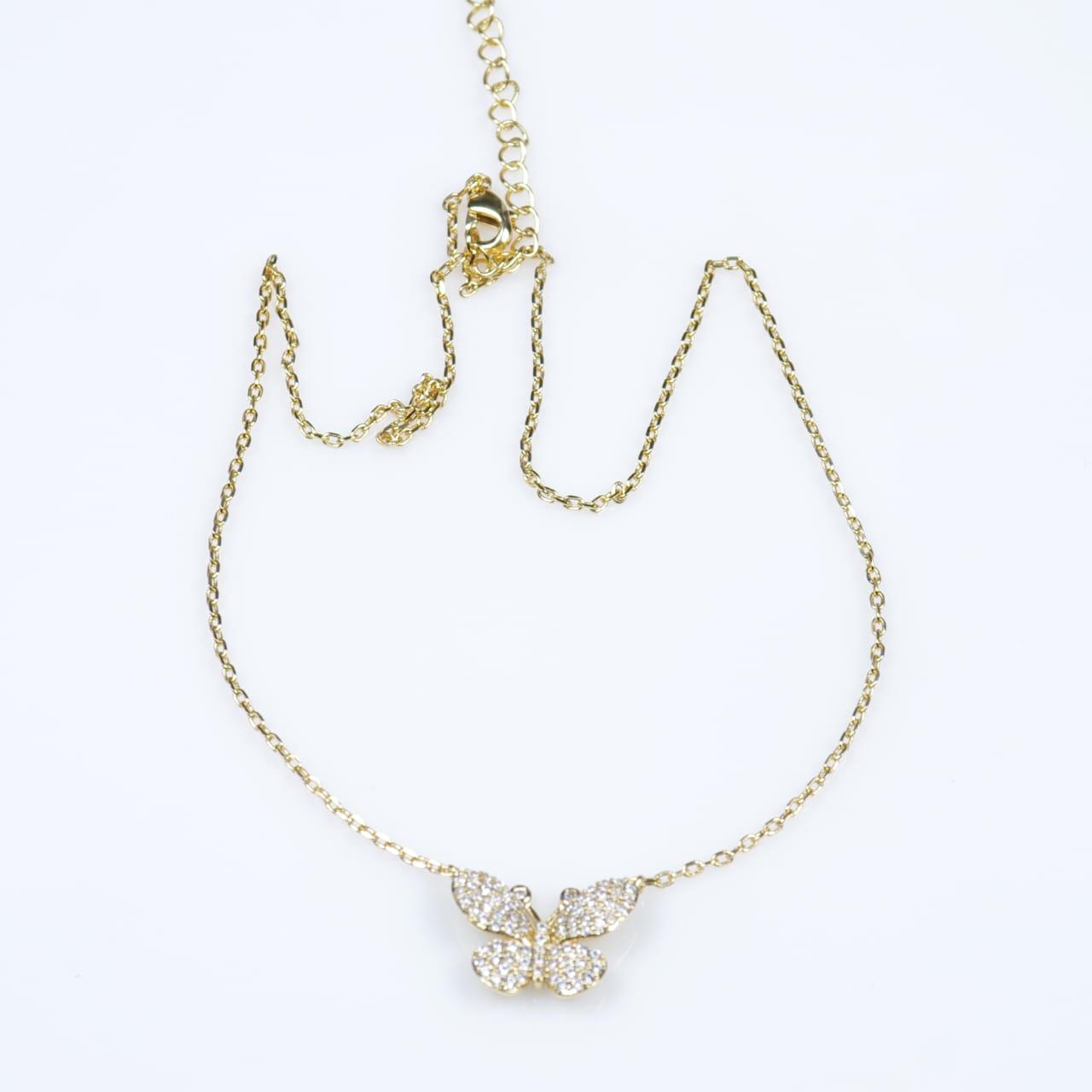 COLLIER PAPILLON ARGENT Collier Papillon Argent SN15058G18 – Élégance et Raffinement