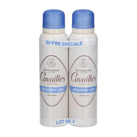 ROGE CAVAILLES PACK Déo Absorb+ Efficacité 48h Spray 150ml *2