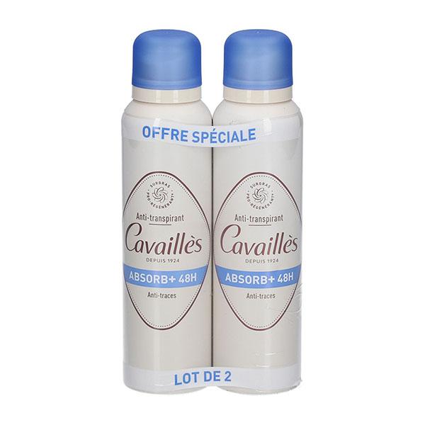 ROGE CAVAILLES PACK Déo Absorb+ Efficacité 48h Spray ROGE CAVAILLES PACK Déo Absorb+ Efficacité 48h Spray 150ml *2