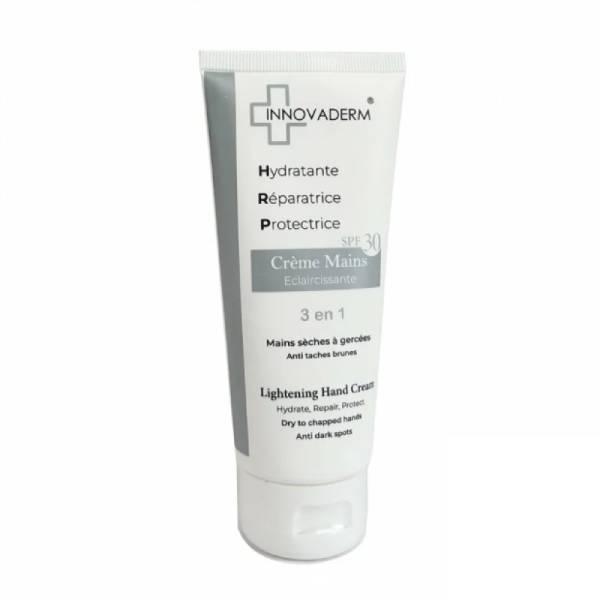 innovaderm creme mains spf50+ Innovaderm Crème Mains Éclaircissante SPF30 - Hydratation et Protection Anti-Taches