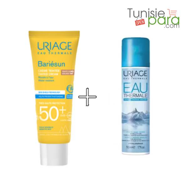 uriage bariesun spf50+ doree 50ml + eau thermale 50ml offerte uriage bariesun spf50+ doree 50ml + eau thermale 50ml offerte
